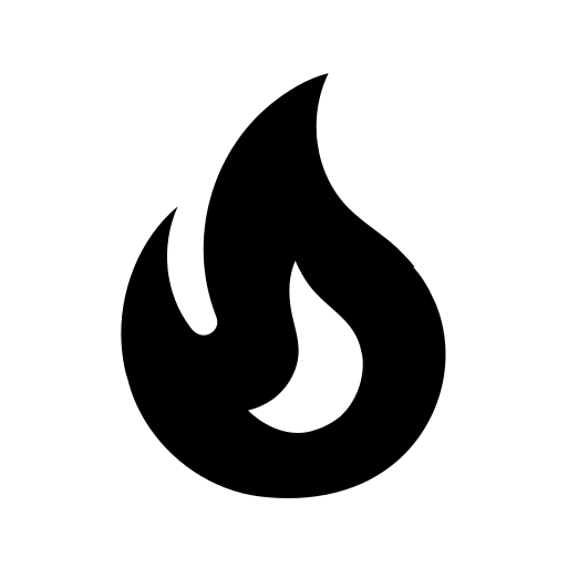 Fire Logo Black